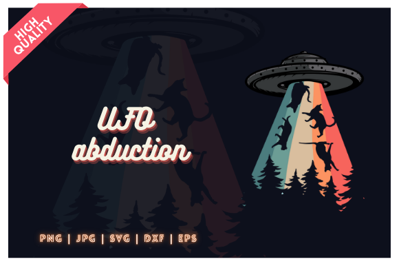Download Alien UFO Abduction Illustration - Ufo Collection