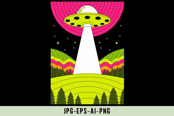 Download Retro Futuristic UFO Abduction - Ufo Collection