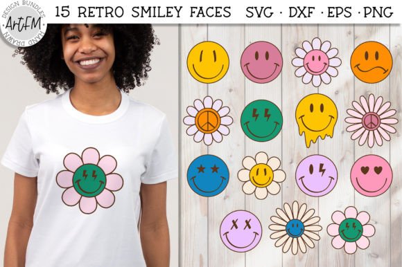 Download Smiley Face Hippie Flowers Illustrations - Flowers Collection