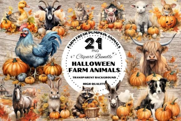 Download Halloween Farm Fresh Pumpkin Animals - Farm fresh Collection