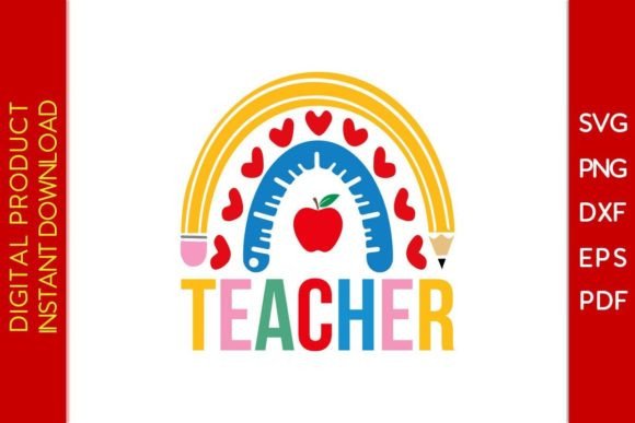 Download Teacher Rainbow Back to School SVG Shirt - Rainbow Collection