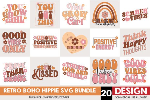 Download Retro Boho Hippie Svg Bundle - Hippie svg Collection