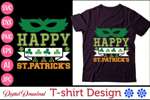 Download Happy St.patrick's T-shirt Design - Premium Bundle