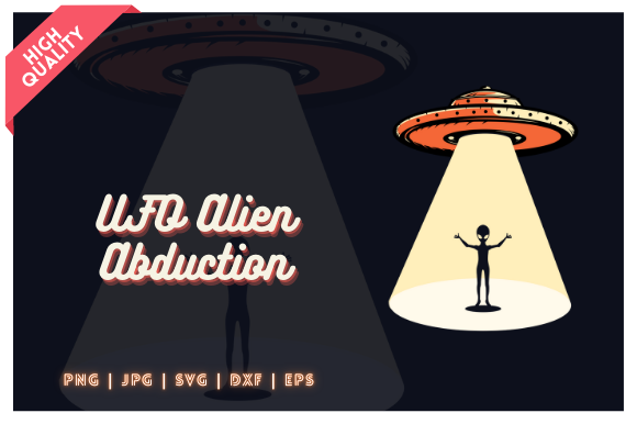 Download Alien UFO Abduction Illustration - Ufo Collection