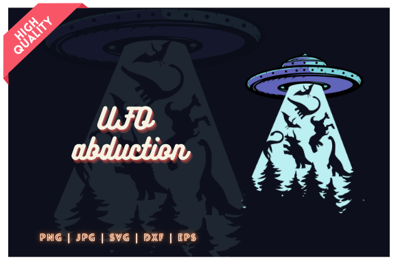 Download UFO Abduction Illustration - Ufo Collection
