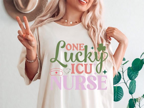 Download One Lucky ICU Nurse St. Patrick's Shirt - Premium Resources
