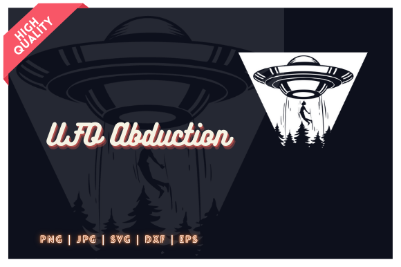 Download UFO Abduction Illustration - Ufo Collection